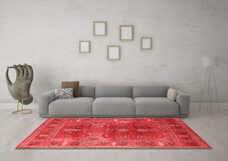 Industrial Red Washable Rugs