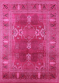 Oriental Pink Industrial Rug, urb1748pnk