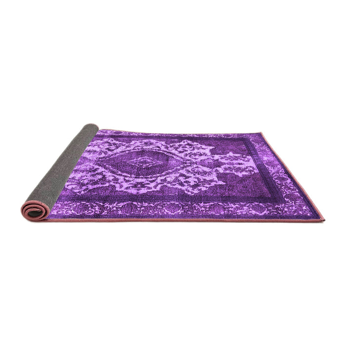 Sideview of Oriental Purple Industrial Rug, urb1749pur