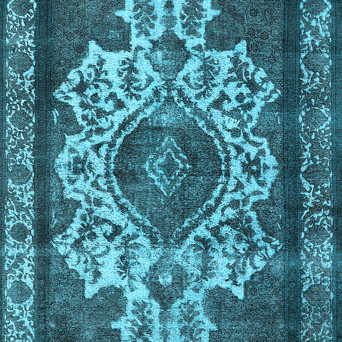 Oriental Light Blue Industrial Rug, urb1749lblu