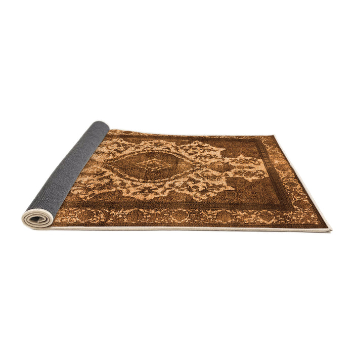 Sideview of Oriental Orange Industrial Rug, urb1749org