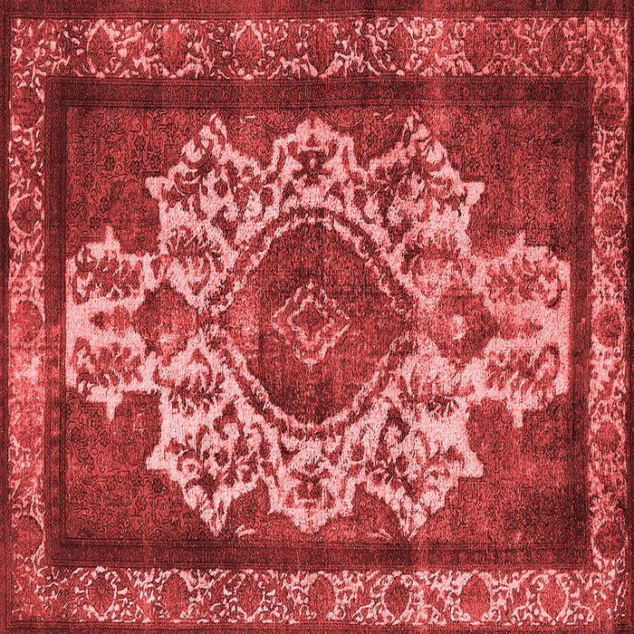 Machine Washable Oriental Red Industrial Rug, wshurb1749red