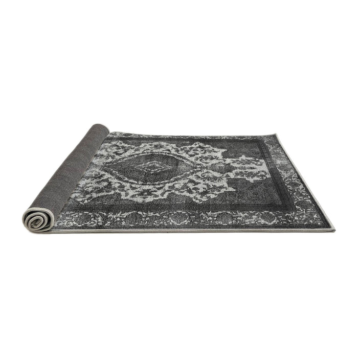 Sideview of Oriental Gray Industrial Rug, urb1749gry