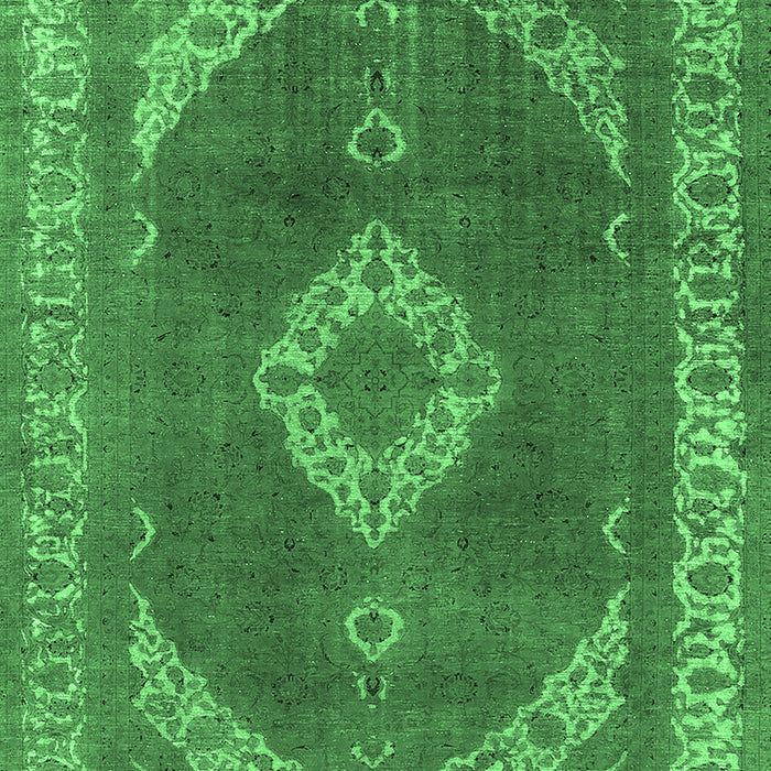 Oriental Emerald Green Industrial Rug, urb1750emgrn