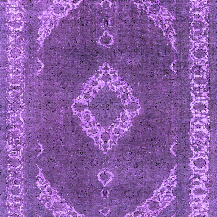 Machine Washable Oriental Purple Industrial Area Rugs, wshurb1750pur