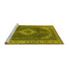 Sideview of Machine Washable Oriental Yellow Industrial Rug, wshurb1750yw