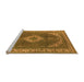 Sideview of Machine Washable Oriental Orange Industrial Area Rugs, wshurb1750org