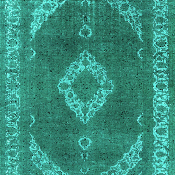 Oriental Turquoise Industrial Rug, urb1750turq