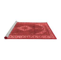 Industrial Red Washable Rugs