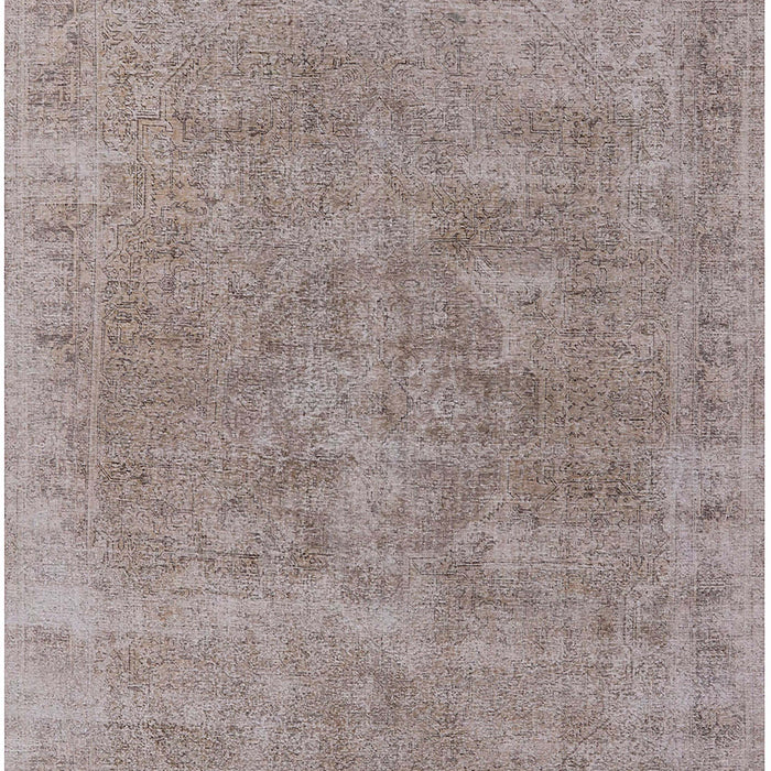 Mid-Century Modern Silver Pink Oriental Rug, urb1751