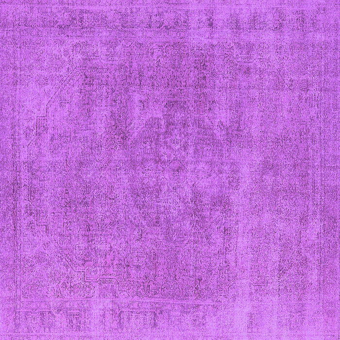 Square Machine Washable Oriental Purple Industrial Area Rugs, wshurb1751pur