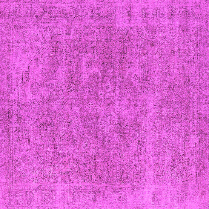 Square Machine Washable Oriental Pink Industrial Rug, wshurb1751pnk