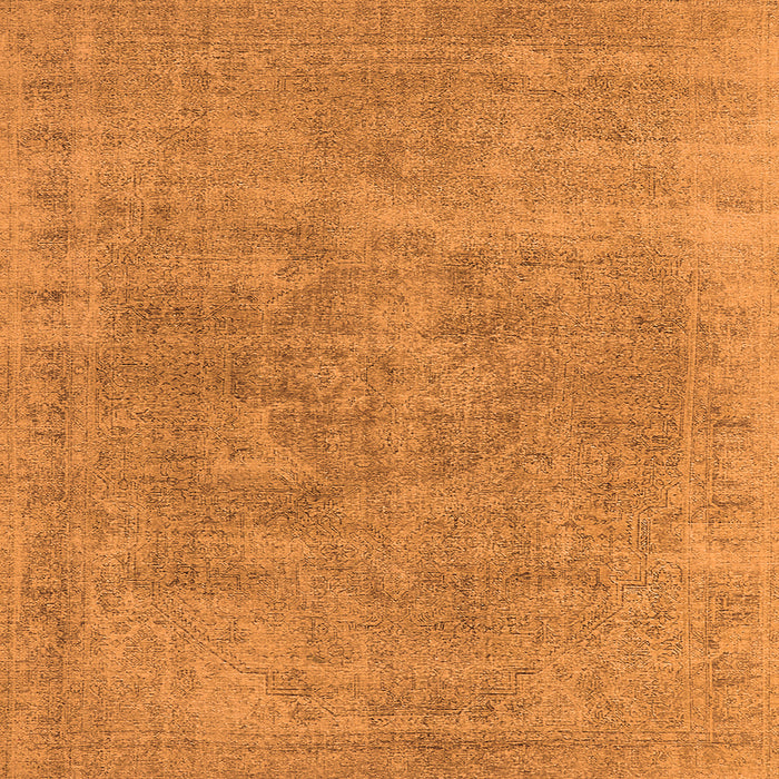 Square Oriental Orange Industrial Rug, urb1751org