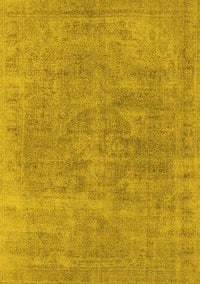 Oriental Yellow Industrial Rug, urb1751yw