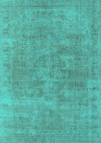 Oriental Turquoise Industrial Rug, urb1751turq