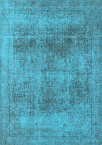 Oriental Light Blue Industrial Rug, urb1752lblu