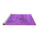 Sideview of Machine Washable Oriental Purple Industrial Area Rugs, wshurb1752pur