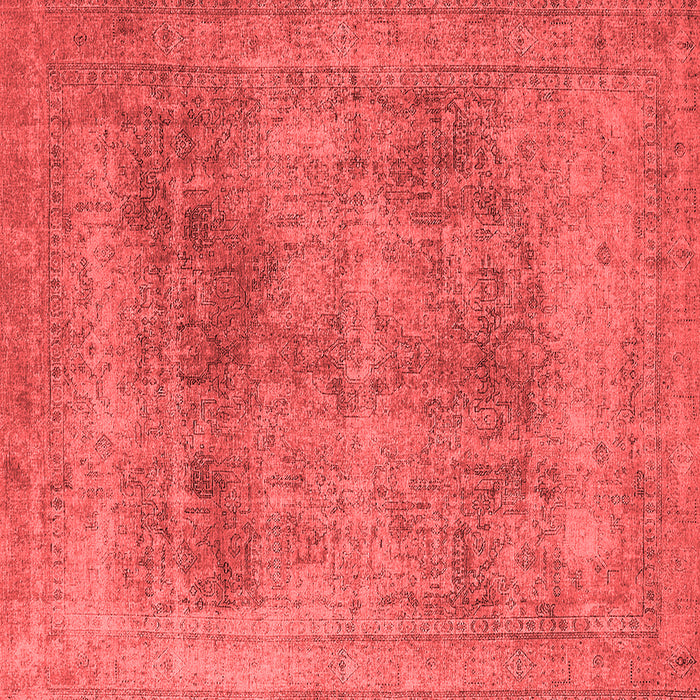 Machine Washable Oriental Red Industrial Rug, wshurb1752red