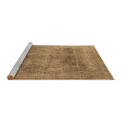 Sideview of Machine Washable Oriental Brown Industrial Rug, wshurb1752brn
