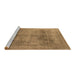 Sideview of Machine Washable Oriental Brown Industrial Rug, wshurb1752brn