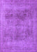 Machine Washable Oriental Purple Industrial Area Rugs, wshurb1752pur