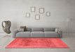 Industrial Red Washable Rugs