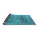 Sideview of Oriental Light Blue Industrial Rug, urb1752lblu