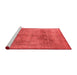 Industrial Red Washable Rugs