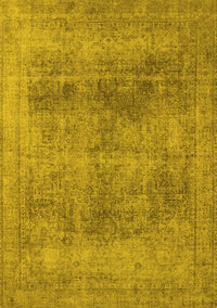 Oriental Yellow Industrial Rug, urb1752yw