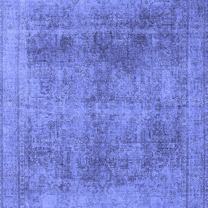 Machine Washable Oriental Blue Industrial Rug, wshurb1752blu