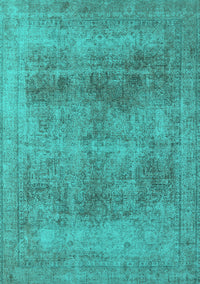 Oriental Turquoise Industrial Rug, urb1752turq