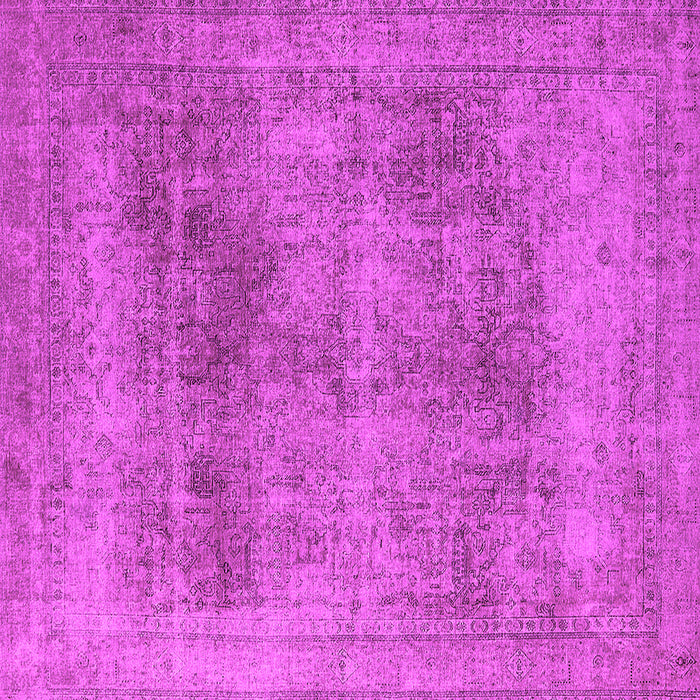 Square Oriental Pink Industrial Rug, urb1752pnk