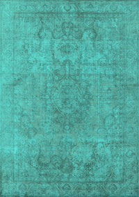 Oriental Turquoise Industrial Rug, urb1753turq