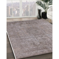 Mid-Century Modern Rose Purple Oriental Rug, urb1753