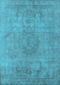 Oriental Light Blue Industrial Rug, urb1753lblu