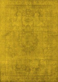 Oriental Yellow Industrial Rug, urb1753yw