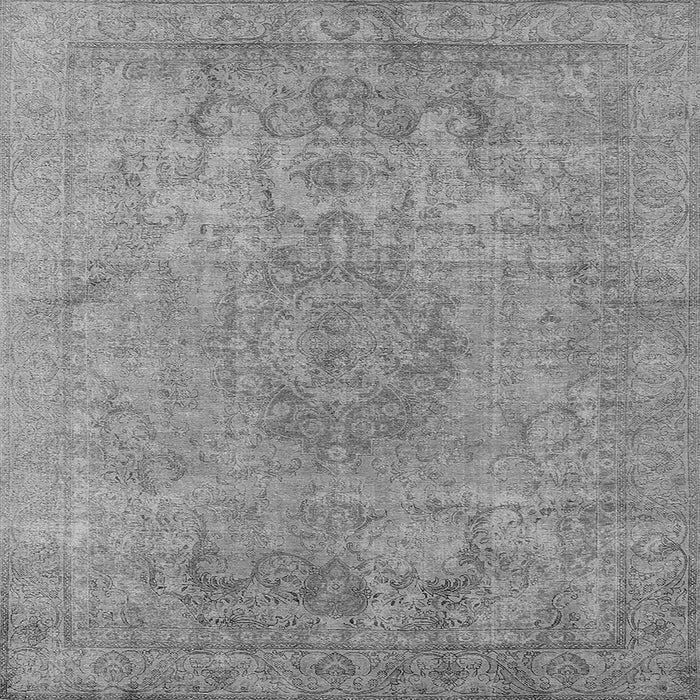 Square Oriental Gray Industrial Rug, urb1753gry