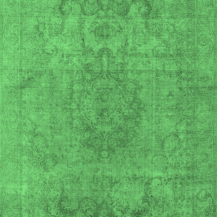 Oriental Emerald Green Industrial Rug, urb1753emgrn