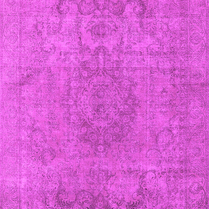 Machine Washable Oriental Pink Industrial Rug, wshurb1753pnk
