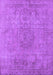 Machine Washable Oriental Purple Industrial Area Rugs, wshurb1753pur