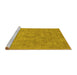 Sideview of Machine Washable Oriental Yellow Industrial Rug, wshurb1754yw