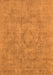 Machine Washable Oriental Orange Industrial Area Rugs, wshurb1754org