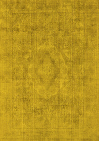 Oriental Yellow Industrial Rug, urb1754yw