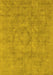 Oriental Yellow Industrial Rug, urb1754yw