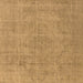 Square Oriental Brown Industrial Rug, urb1755brn