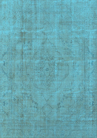 Oriental Light Blue Industrial Rug, urb1755lblu