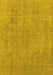 Oriental Yellow Industrial Rug, urb1755yw