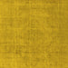 Square Oriental Yellow Industrial Rug, urb1755yw