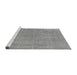 Sideview of Machine Washable Oriental Gray Industrial Rug, wshurb1755gry