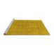 Sideview of Machine Washable Oriental Yellow Industrial Rug, wshurb1755yw